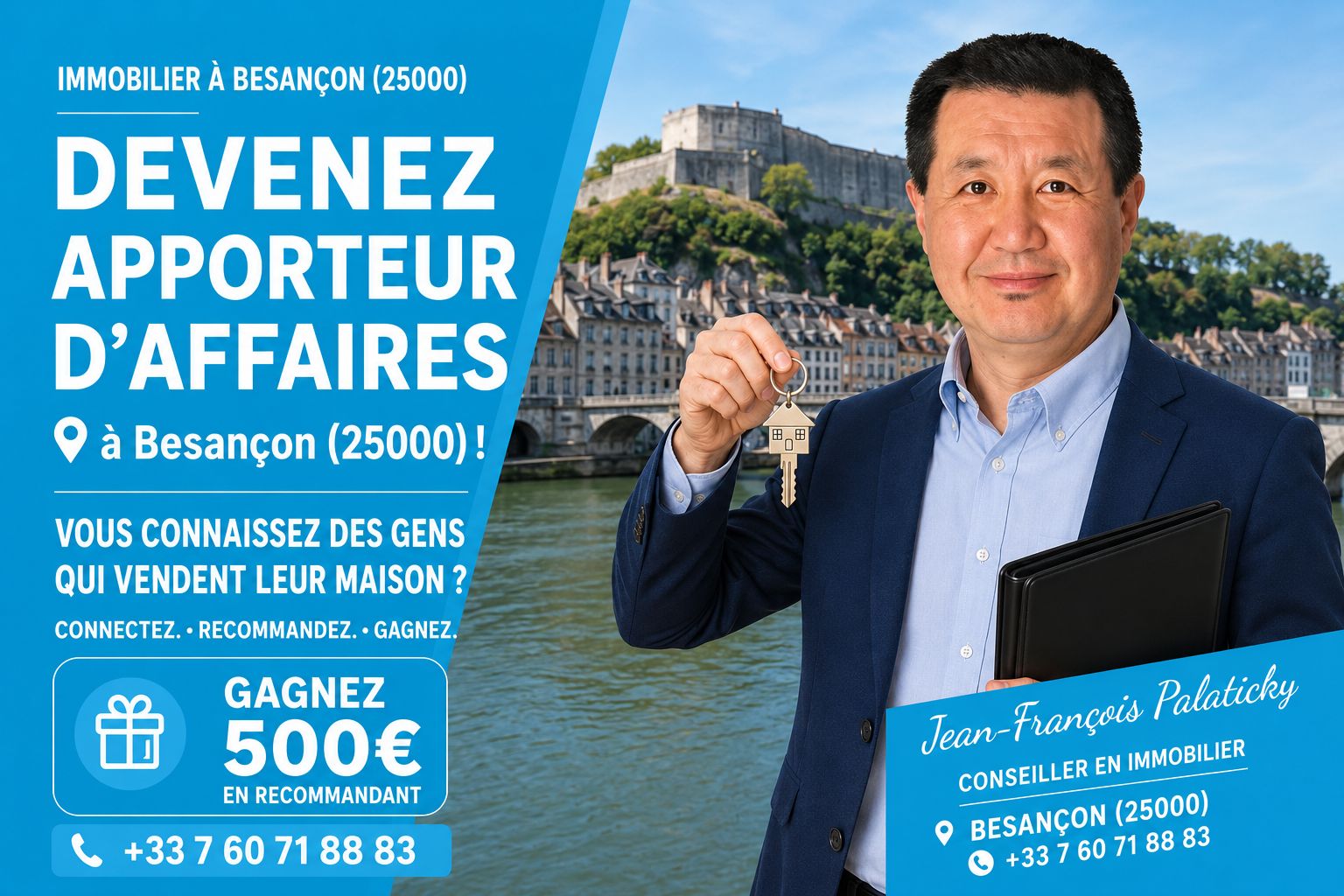 Devenez apporteur d'affaires à Besançon avec Jean-François Palaticky