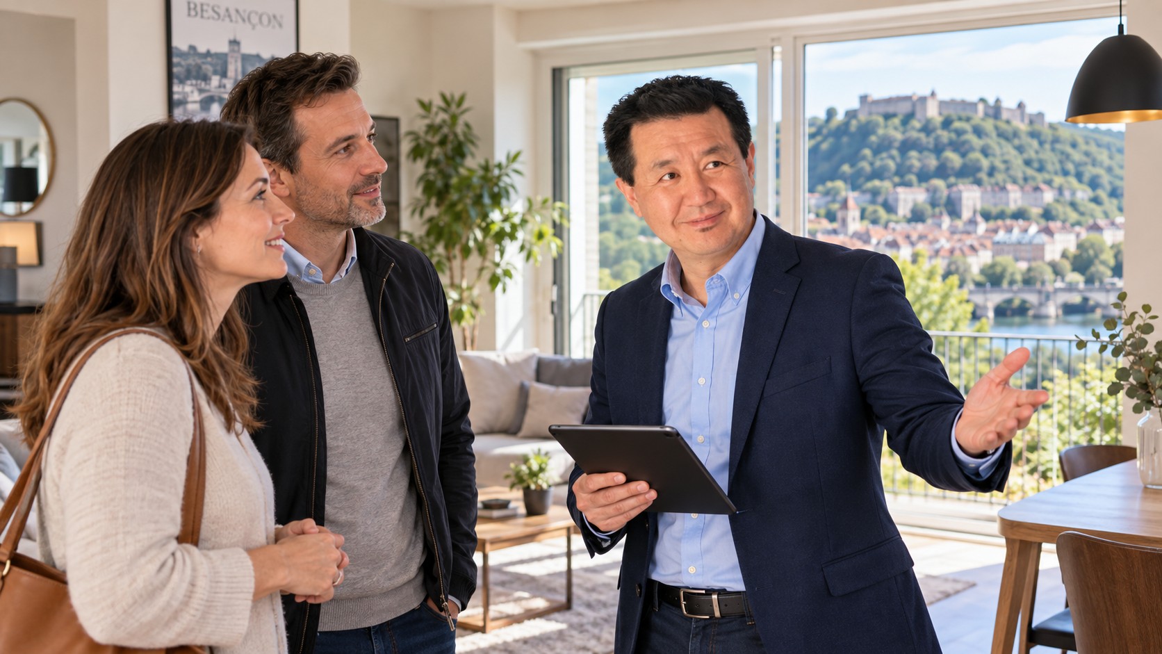 Visite immobilière à Besançon conduite par Jean-François Palaticky